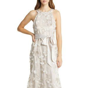 ELIZA J FLORAL APPLIQUÉ GOWN-SIZE 14